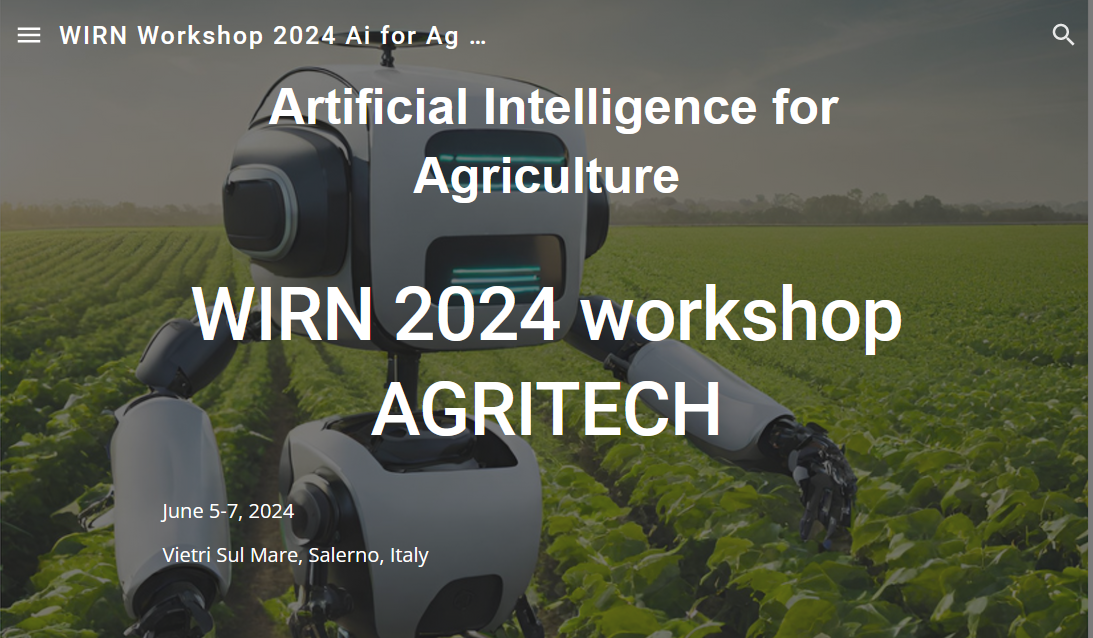 WIRN 2024 workshop will be held Vietri Sul Mare, Salerno, Italy.